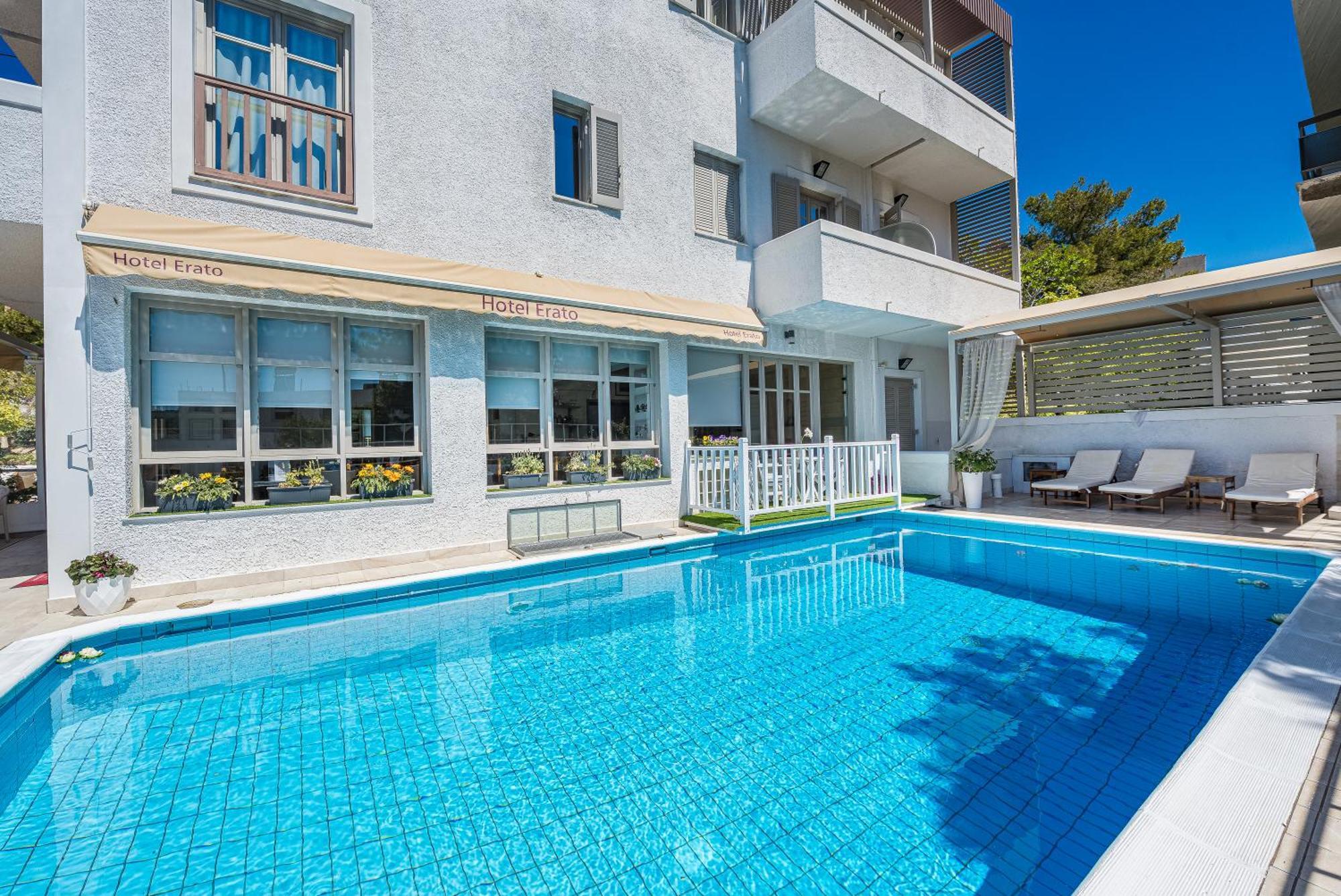 Erato Hotel Agia Marina  Exteriör bild